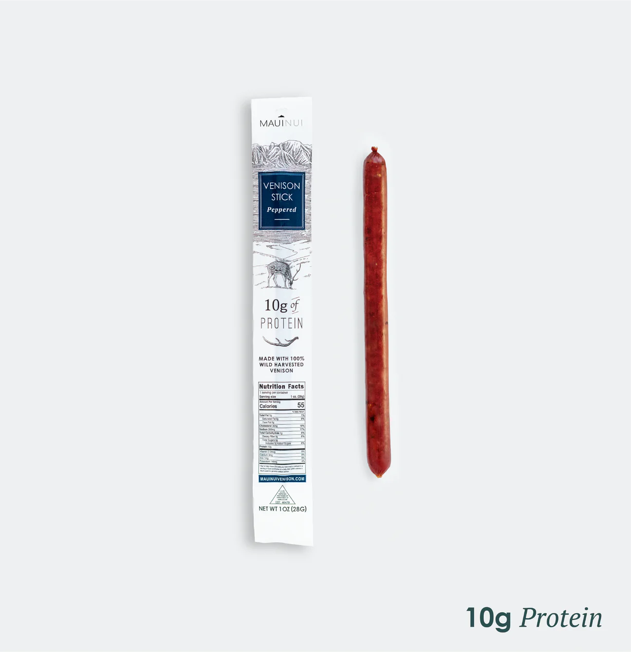 SUGAR FREE PEPPER VENISON JERKY- 24 PACK