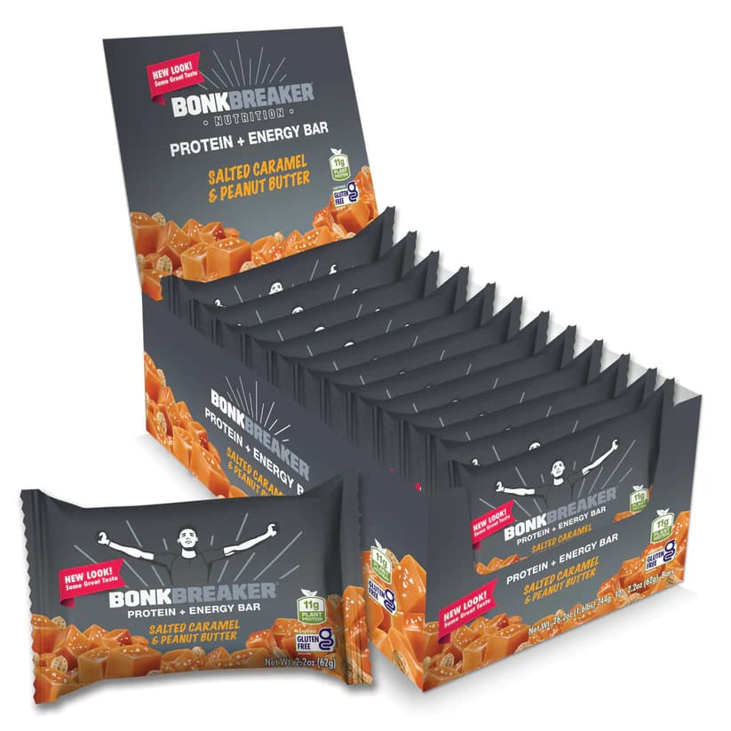 NEW!!! Bonk Breaker Salted Caramel and Peanut Butter Bars