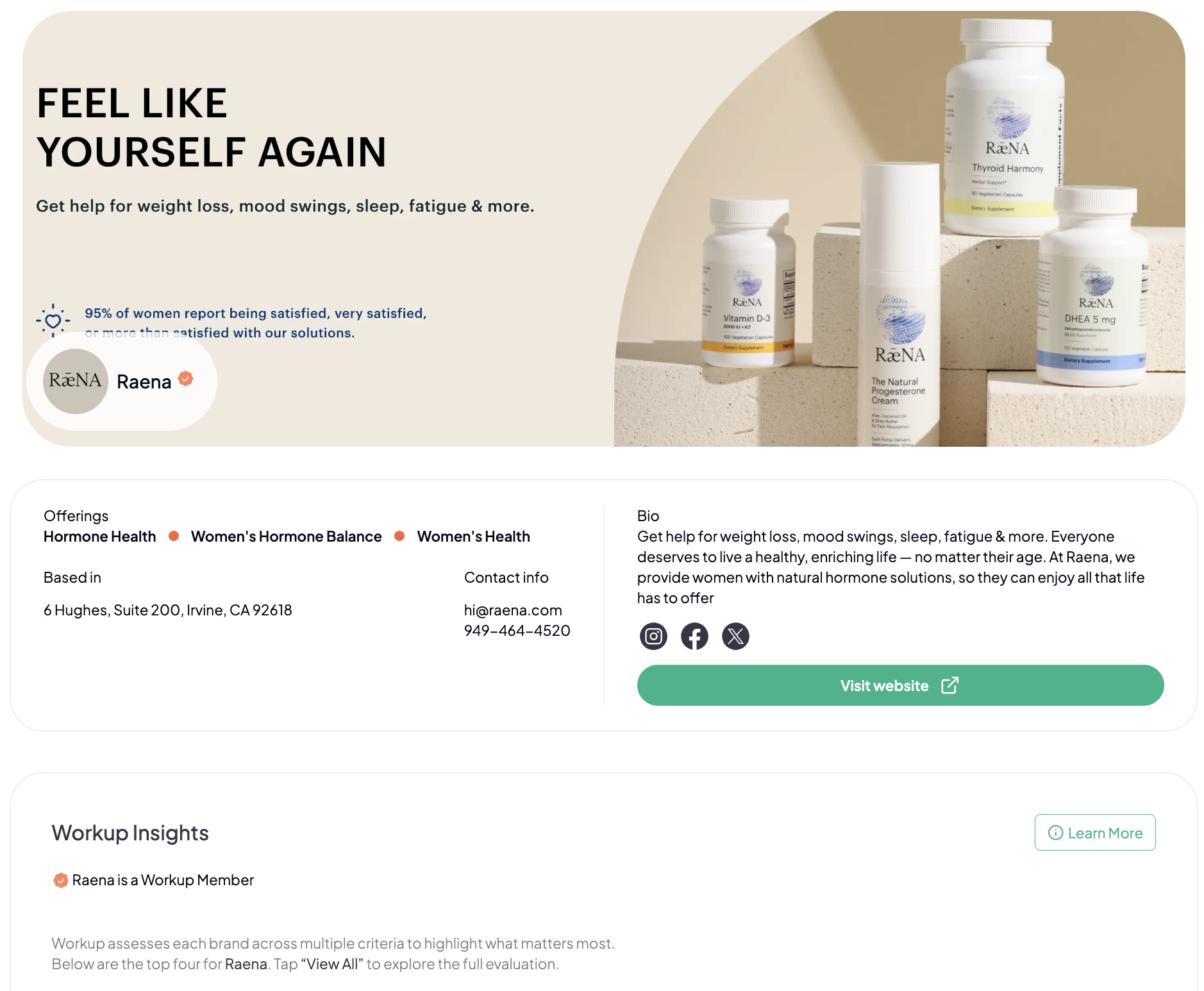 Brand Page Preview