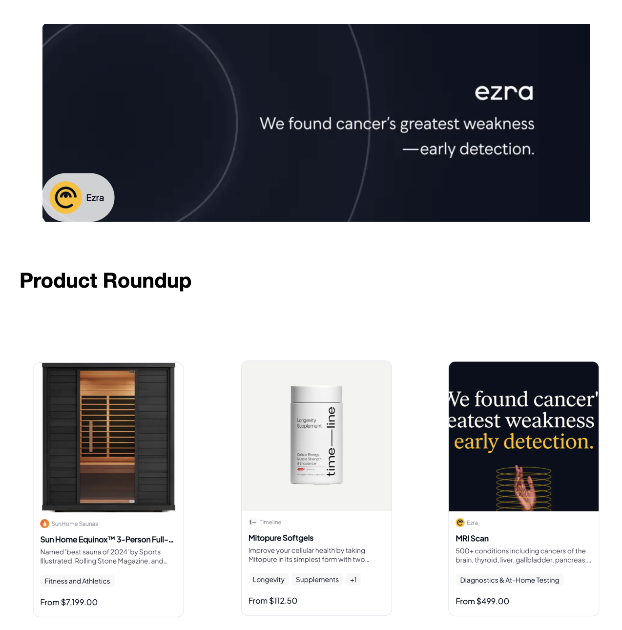 Newsletter Inclusion Preview